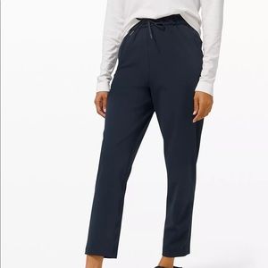 Lululemon Stretch High Rise Cropped Navy Pants